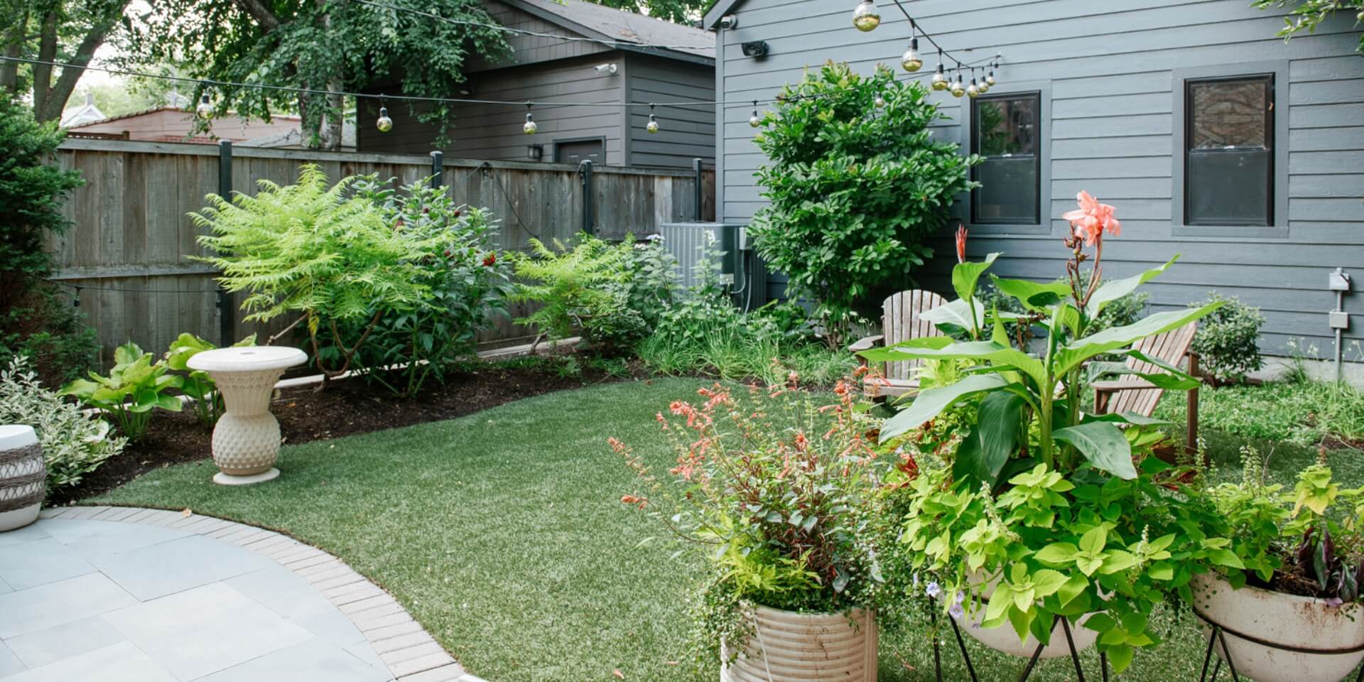 Low-maintenance urban landscape