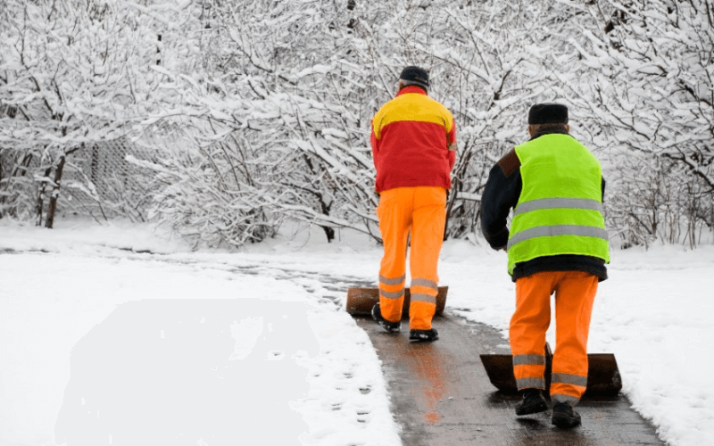 Sidewalk snow removal